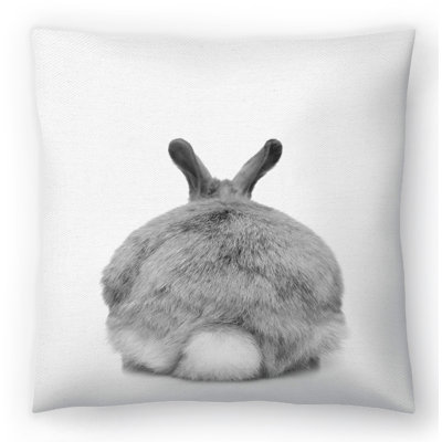 East Urban Home Thug for Life Bunny Nuada Hedgehog Throw Pillow East Urban